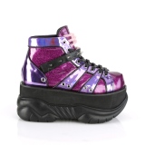 Purppura Keinonahka 7,5 cm NEPTUNE-100 Platform Gootti Kengt Miesten