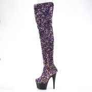 Purppura Paljetit 20 cm ADORE-3020 tankotanssi platform overknee saappaat