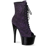 Purppura kimalle 18 cm ADORE-1021MBG tankotanssi nilkkurit