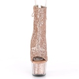 Ruskea glitter 18 cm ADORE-1018G korokepohja nilkkurit korkeat korko