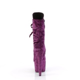 Sametti 18 cm ADORE-1045VEL purppura piikkikorko nilkkurit + varvassuojat