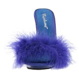 Sininen 13 cm POISE-501F Marabou Hyhenet Puu Kengt