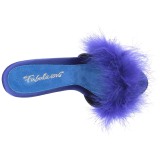 Sininen 13 cm POISE-501F Marabou Hyhenet Puu Kengt