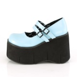 Sininen Vegan 11,5 cm DemoniaCult KERA-08 platform mary jane avokkaat