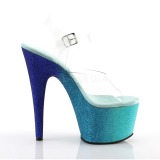 Sininen glitter 18 cm Pleaser ADORE-708OMBRE tankotanssi kengt