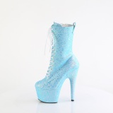 Siniset glitterit 18 cm ADORE-1040IG korolliset korkokenk nilkkurit platform