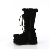 Tekoturkista 7 cm CUBBY-311 lolita naisten saappaat platform mustat