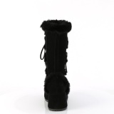 Tekoturkista 7 cm CUBBY-311 lolita naisten saappaat platform mustat