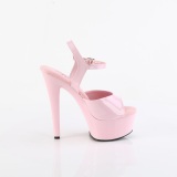 Vaaleanpunaiset 15 cm GLEAM-609 Platform korkeakorkoiset sandaalit