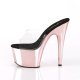 Vaaleanpunaiset 18 cm ADORE-701 Kromi Platform Puukengät
