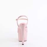 Vaaleanpunaiset 18 cm ADORE-709GP glitter platform korkokengt naisten