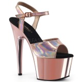 Vaaleanpunaiset 18 cm ADORE-709HGCH Hologrammi platform korkokengt naisten