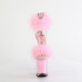 Vaaleanpunaiset 20 cm FLAMINGO-824F tankotanssi korkokenki