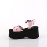 Vaaleanpunaiset 6,5 cm DemoniaCult FUNN-10 lolita emo sandaalit platform