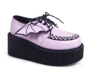 Vaaleanpunaiset 7,5 cm CREEPER-205 platform creepers kengt naisten lepakoiden siivet