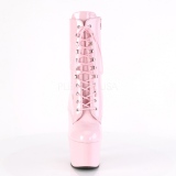 Vaaleanpunaiset Kiiltonahka 18 cm ADORE-1020 korokepohja nilkkurit korkeat korko