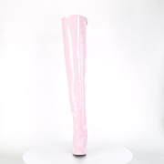 Vaaleanpunaiset Kiiltonahkaiset 13 cm SEDUCE-3010 korolliset ylipolvensaappaat