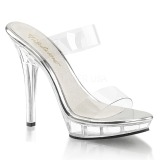 Valkoiset 13 cm Fabulicious LIP-102-1 Platform Puukengt