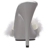 Valkoiset 13 cm POISE-501F Marabou Hyhenet Puu Kengt