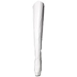 Valkoiset 15 cm KISS-3010 korokepohja pitkät saappaat