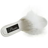 Valkoiset 8 cm AMOUR-03 Marabou Hyhenet Puu Kengt