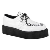 Valkoiset Keinonahka V-CREEPER-502 Platform Creepers Kengt Miesten