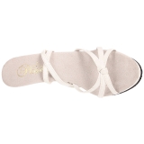 Valkoiset Kiiltonahka 12 cm FLAIR-436 Korkokengt Miesten
