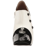 Valkoiset Kiiltonahka 13,5 cm CHLOE-11 suuret koot avokkaat kengt