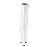 Valkoiset Kiiltonahka 18 cm XTREME-1020 korokepohja nilkkurit korkeat korko