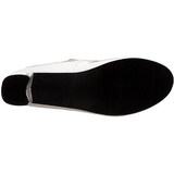 Valkoiset Kiiltonahka 5 cm SCHOOLGIRL-50 klassiset avokkaat kengt naisten