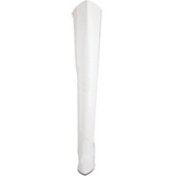 Valkoiset Kiiltonahkaiset 13 cm SEDUCE-3010 korolliset ylipolvensaappaat