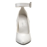 Valkoiset Lakatut 13 cm SEDUCE-431 Avokkaat stilettos miehille