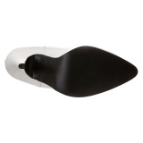 Valkoiset Lakatut 13 cm SEDUCE-431 Avokkaat stilettos miehille