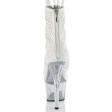 Valkoiset Vegan 18 cm ADORE-1031GM nilkkurit avoin varvas - open toe