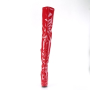Vegaani 15 cm SULTRY-4000 Punaiset overknee saappaat korkokengät