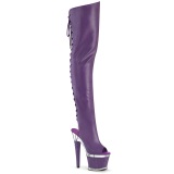 Vegaani 18 cm SPECTATOR-3030 purppura pitkvartiset nauhalliset reisisaappaat avokrkiset