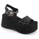 Vegaani 6,5 cm DemoniaCult FUNN-10 lolita emo sandaalit platform