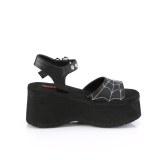 Vegaani 6,5 cm DemoniaCult FUNN-10 lolita emo sandaalit platform