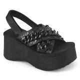 Vegaani 6,5 cm DemoniaCult FUNN-12 lolita sandaalit platform