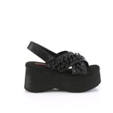 Vegaani 6,5 cm DemoniaCult FUNN-12 lolita sandaalit platform