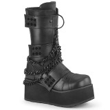Vegaani 8,5 cm TRASHVILLE-138 demonia saappaat - unisex platform saappaat