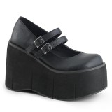 Vegan 11,5 cm DemoniaCult KERA-08 platform mary jane avokkaat