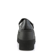 Vegan 11,5 cm SHAKER-23 vaihtoehtoinen kengät paksupohjaiset musta