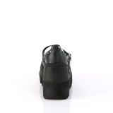 Vegan 11,5 cm SHAKER-27 vaihtoehtoinen kengät paksupohjaiset musta