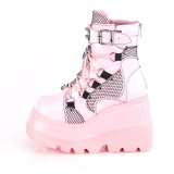 Vegan 11,5 cm SHAKER-602 lolita nilkkurit wedges platform kiila