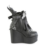 Vegan 13 cm POISON-107 kiilakorot platform bootee