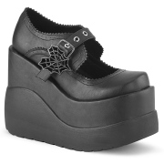 Vegan 13 cm VOID-38 vaihtoehtoinen kengät paksupohjaiset musta