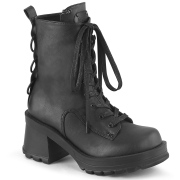 Vegan paksu korko 7 cm Demonia BRATTY-50 chunky nilkkurit vagabond naiset