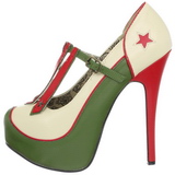Vihreä Beiget 14,5 cm Burlesque TEEZE-43 naisten kengät korkeat korko