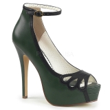 Vihreä Keinonahka 13,5 cm BELLA-31 naisten avokärkiset avokkaat kengät